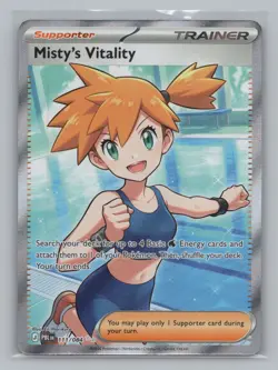 Misty's Vitality 111/084 ME05: Pitch Black NM Pokemon TCG Ultra Rare - Image 1