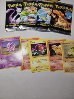 One Pokemon TCG Base Set Booster Pack Charizard English kids toy not official - Image 3