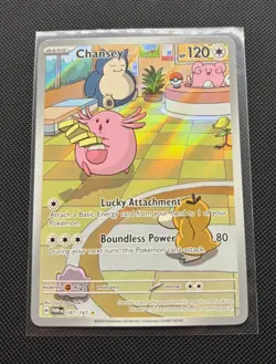 Pokemon TCG Chansey 187/167 SV06 Twilight Masquerade IR Holo Full Art Eng - Image 1