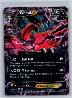 Yveltal EX XY08 Holo Promo XY Promo Pokemon Near Mint - Image 1