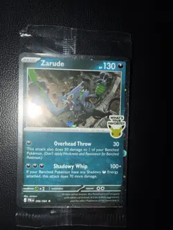 Zarude GameStop Promo Pitch Black Cosmos Holo Pokemon TCG - Image 3