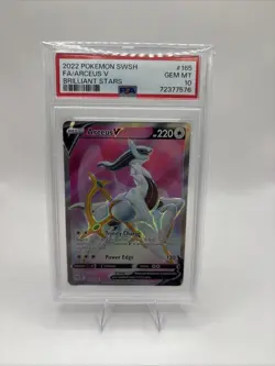 Pokemon TCG Arceus V (Full Art) Ultra Rare SWSH09: Brilliant Stars 165/172 2022 - Image 1