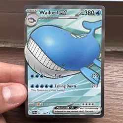 POKEMON TCG - WAILORD EX - 097/084 ULTRA RARE HOLO PITCH BLACK - Image 1