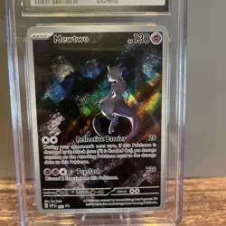 Pokemon CGC 10 Gem Mint Mewtwo Black Star Promo Holo 052 Scarlet & Violet 2023 - Image 2