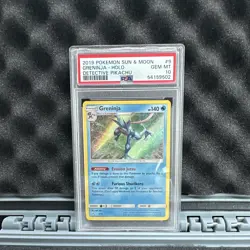 PSA 10 2019 Pokemon Detective Pikachu Greninja 9/18 Holo Rare - Image 1