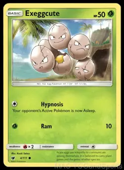 Exeggcute 4/111 Crimson Invasion Pokemon TCG LP - Image 1
