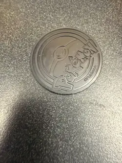 Pokemon Froakie Holographic Collectible Coin Blue Black - Image 2