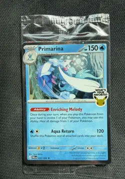 Pokemon Primarina 020 Pitch Black Boxlunch Cosmos Promo Barnes & Noble Hot Topic - Image 1