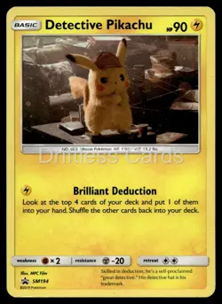 Detective Pikachu - SM194 Holo Promo Sun & Moon Promo Pokemon MP - Image 1