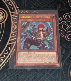 Yu-Gi-Oh! Chaos Origins Crackle Blitzclique Secret Rare Near Mint - Image 1