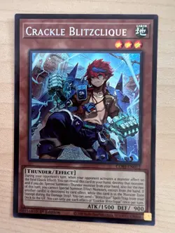 Yugioh Crackle Blitzclique CORI-EN012 Secret Rare 1st Edition Near Mint - Image 1