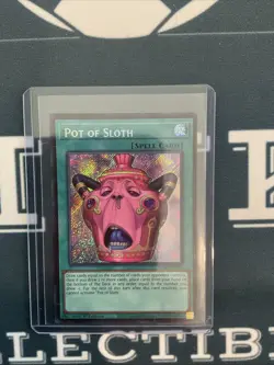 YUGIOH - POT OF SLOTH - SECRET RARE - 1ST ED - NM - CORI - Image 1