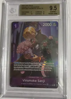 Vinsmoke Sanji (TR) OP10-063 Legacy of the Master Foil BGS 9.5 - Image 1