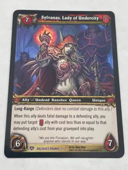 WOW: TCG: Sylvanas Lady Of Undercity Archives Promo Epic Foil (MP) - Image 1