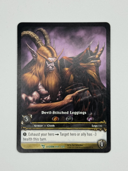 World of Warcraft TCG Legion 259/319 Extended Art Devil-Stitched Leggings - Image 1