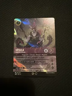 Disney Lorcana Ursula - Seehexen-Konigin 38/P1 DE 4 Enchanted Promo Foil - Image 1