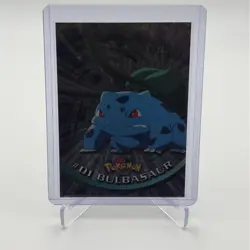 Bulbasaur #01 Topps TV Animation Edition Black Label Pokemon Card - Image 1