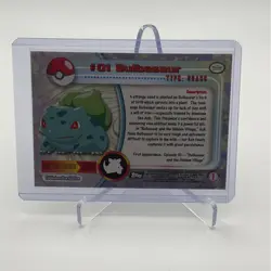 Bulbasaur #01 Topps TV Animation Edition Black Label Pokemon Card - Image 5