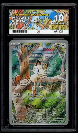 Meowth 106/094 ACE 10 - Phantasmal Flames - Pokemon Card - Image 1