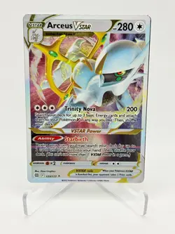 Pokemon TCG Arceus VSTAR Metal Card 123/172 Arceus Premium Collection - Image 1