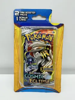 Pokemon TCG Dollar General 2 Mini Packs (3 Cards Each) SM - Cosmic Eclipse - Image 1