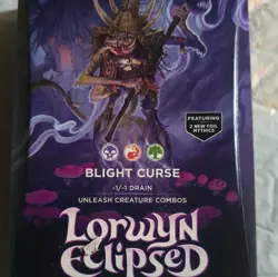 Magic: The Gathering Lorwyn Eclipsed Blight Curse 100-Card Foil Deck - Image 1