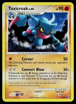 Pokemon Card - Toxicroak Arceus 11/99 Holo Rare - Image 1