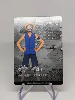 Monkey D. Luffy HOLO - One Piece Toei Card - OPDSE01-SR-01 - Image 2