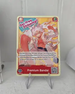 One Piece TCG Monkey D. Luffy Premium Bandai Card Fest 23-24 Free Shipping Card - Image 1