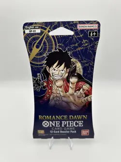 NEW One Piece Romance Dawn English OP-01 Sleeved Sealed Blister Pack 12 Cards 811039038229 - Image 1