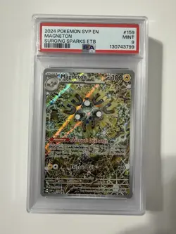 Pokemon Magneton 159 Scarlet & Violet Promo Card Holo PSA 9 - Image 1