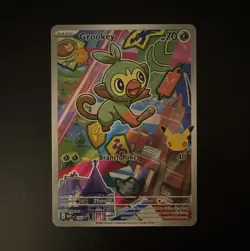 Pokemon TCG Grookey 052 Holo Basic 70 HP Japanese 2020 Pokemon Trading Card - Image 1