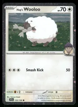 Hop's Wooloo (Cosmos Holo) 135/159 Miscellaneous Cards & Products Pokemon LP - Image 1