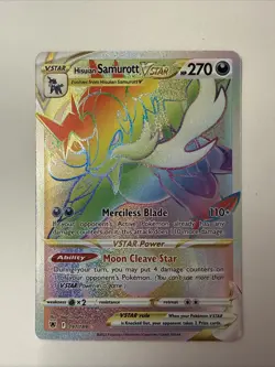 Hisuian Samurott VSTAR 197/189 Rainbow Rare 2022 Pokemon Astral Radiance Card NM - Image 1
