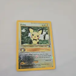 Pokemon Card - Pichu Wotc Black Star Promo 35 Reverse Holo Promo WARPED - Image 1