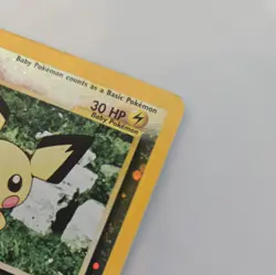 Pokemon Card - Pichu Wotc Black Star Promo 35 Reverse Holo Promo WARPED - Image 3