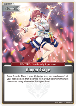 Bloom Stage U hololive OFFICIAL CARD GAME hBP06-090 Ayakashi Vermilion ENGLISH - Image 1