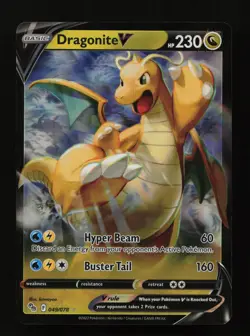 Dragonite V 049/078 Holo V Rare Pokemon GO Pokemon Cards - Image 1