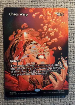 CHAOS WARP ~ NM ~ MTG 0069 MAR Marvel Universe BORDERLESS Foil - Image 1