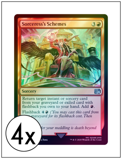 4x Sorceress's Schemes, Foil, Magic the Gathering, MTG NM - Image 1