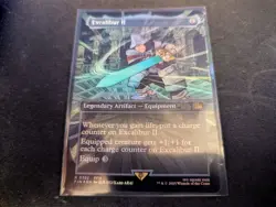 MTG Magic the Gathering FOIL Excalibur II Borderless FIN! - Image 1