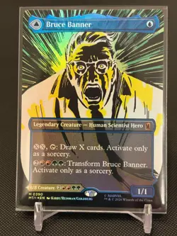 MTG Marvel Super Heroes Bruce Banner The Incredible Hulk Borderless Comic NM 390 - Image 1