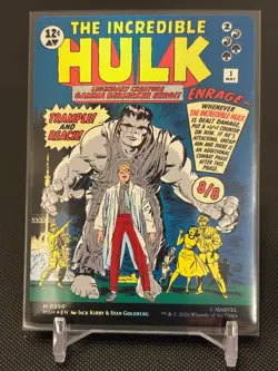 MTG Marvel Super Heroes Bruce Banner The Incredible Hulk Borderless Comic NM 390 - Image 2