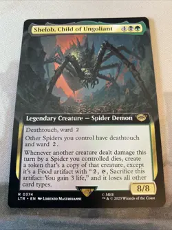MTG Shelob, Child of Ungoliant *EXTENDED ART* The Lord of the Rings 0374 NM - Image 2
