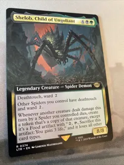 MTG Shelob, Child of Ungoliant *EXTENDED ART* The Lord of the Rings 0374 NM - Image 3