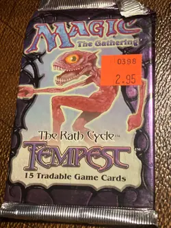 MTG. Tempest sealed booster pack 1997 vintage WOTC rare. Lot of 1 - Image 4