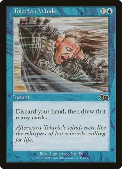 MTG - Tolarian Winds - Urza's Saga - X1 - (LP) - - Image 1