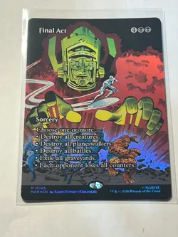 Final Act Foil Borderless Mythic 066 (Marvel Universe) MTG Near Mint - Image 1