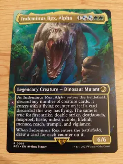 Indominus Rex, Alpha (Borderless) - 0014 (Jurassic World Collection) - Near Mint - Image 1