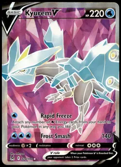 Kyurem V 174/196 Ultra Rare Lost Origin Pokemon Holo Near Mint - Image 1